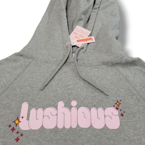 Luscious Sweatshirt Size Large By Druthers Graphic Print Pullover Hoodie New NWT - Picture 4 of 6